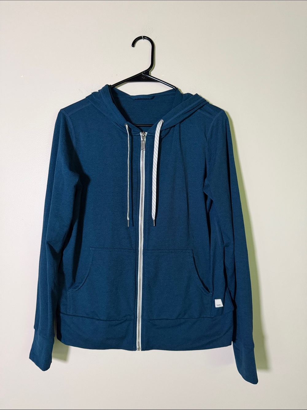 Vuori Halo Deeamknit Women’s Zip-Up Hoodie Jacket - Deep Teal